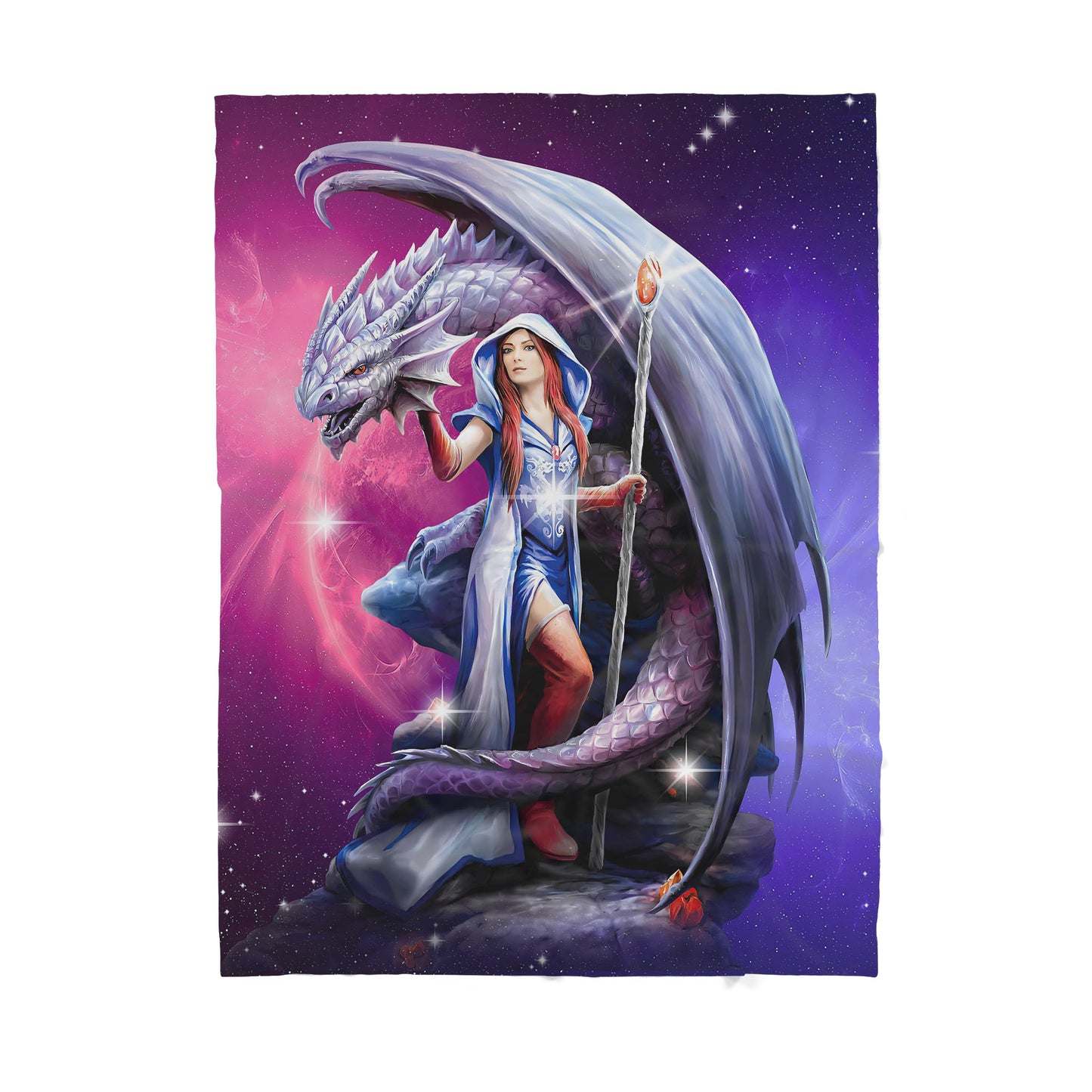 Custom Blanket Dragon - Gift For My Family - Sherpa Blanket HG