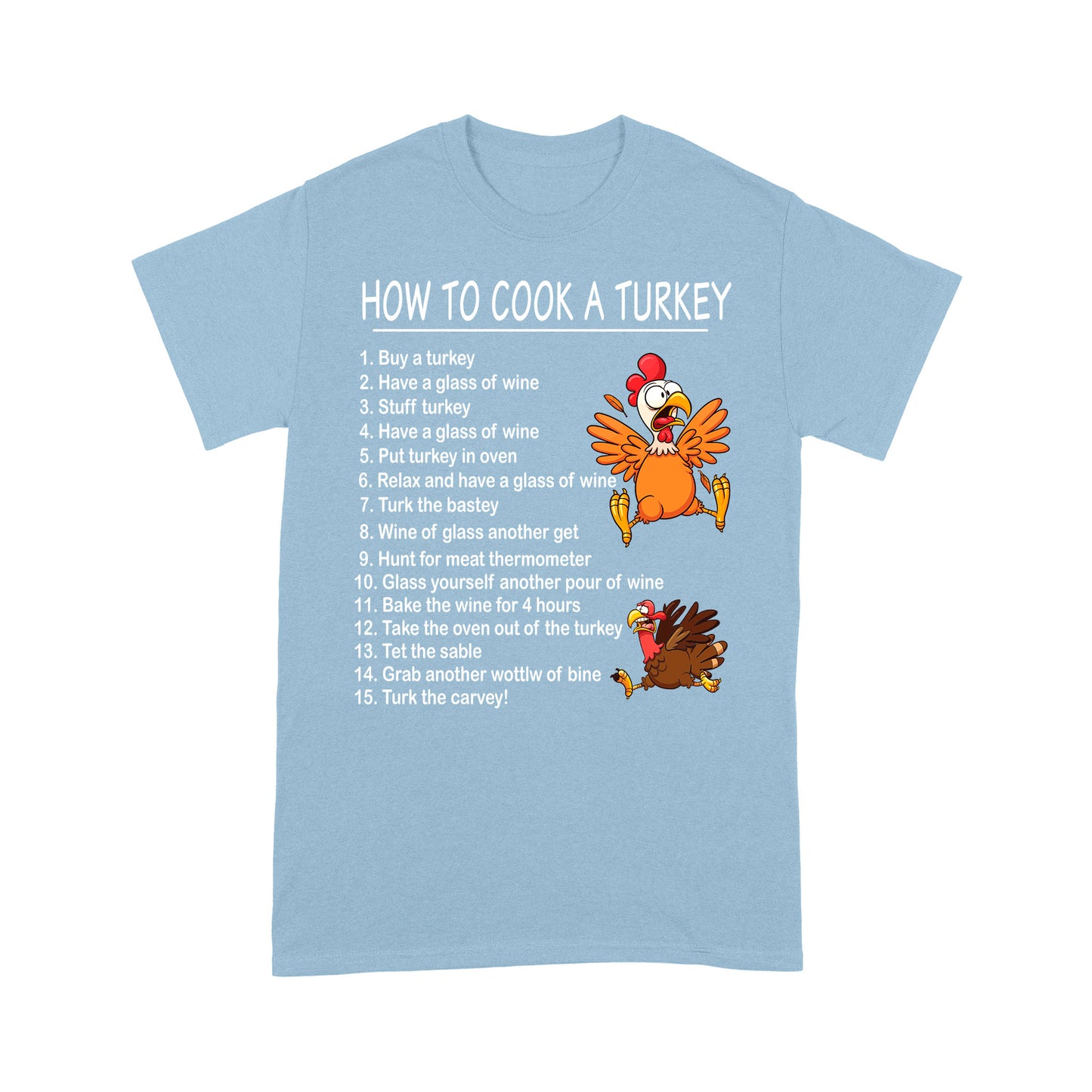 How to Cook A Turkey Thanksgiving Chef Funny Present Xmas Gift