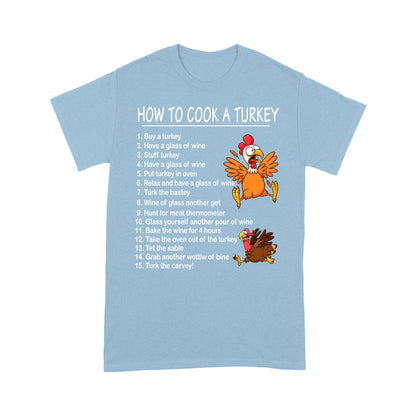 How to Cook A Turkey Thanksgiving Chef Funny Present Xmas Gift