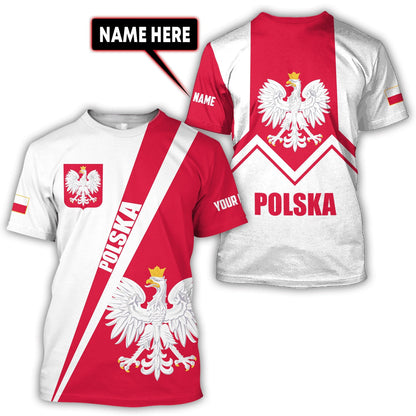 Personalized Polska 3D All Over Printed Unisex Hoodie