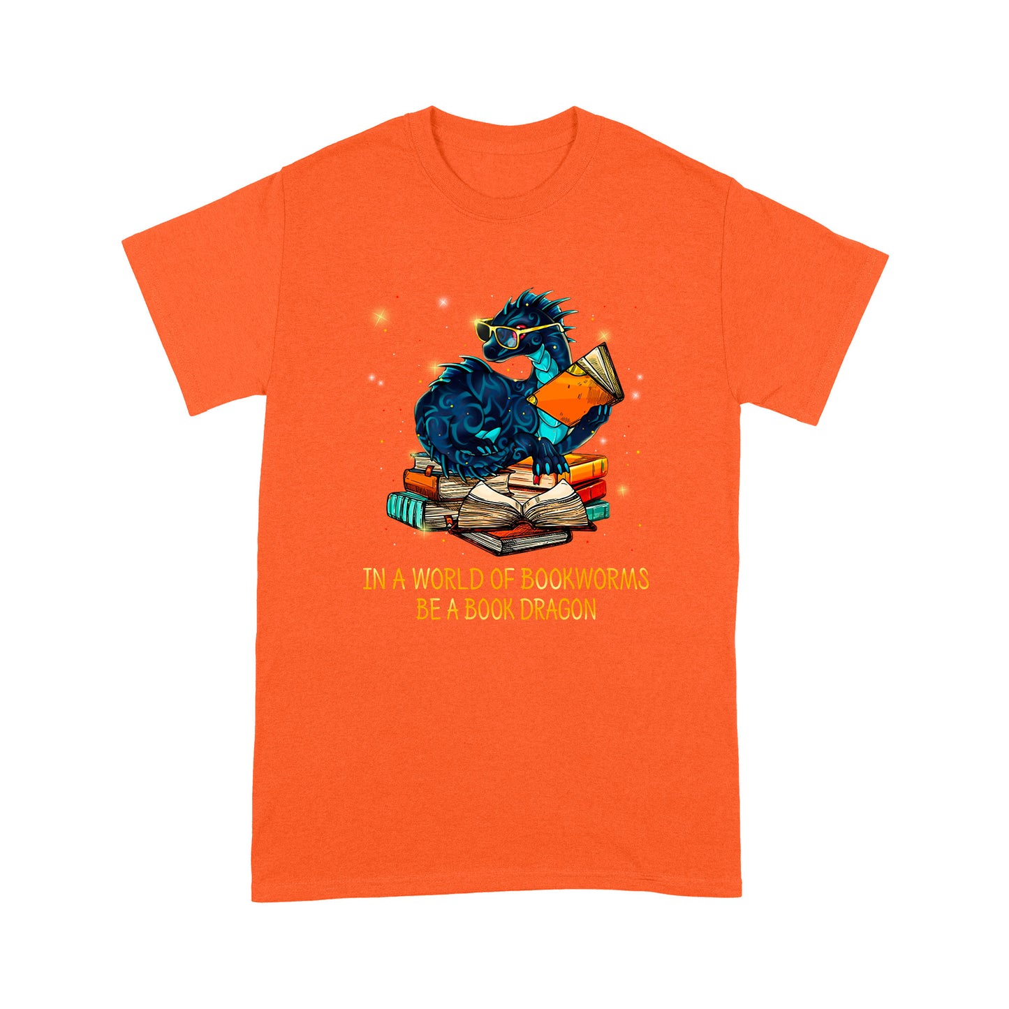 Dragon T-shirt In A World Of Bookwoems Be A Book Dragon MEI