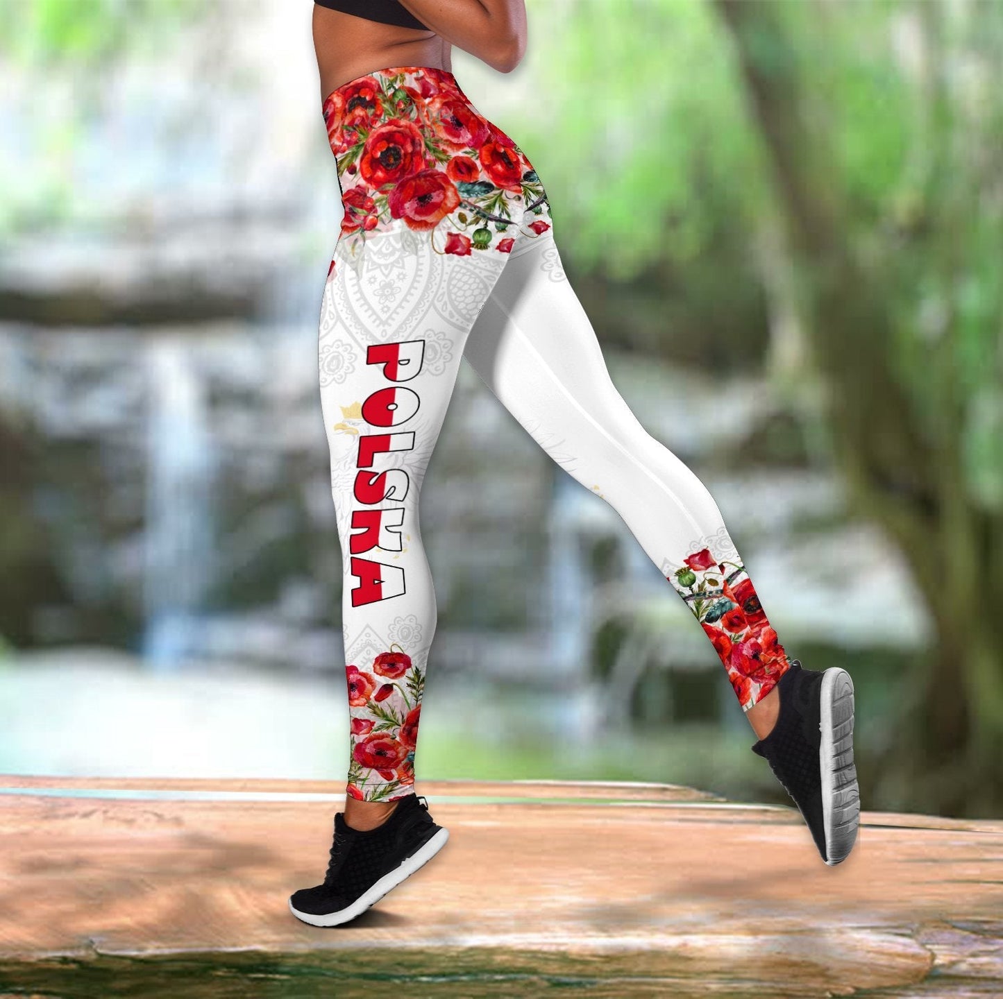 Premium Polska Corn Poppy Legging & Tank Top