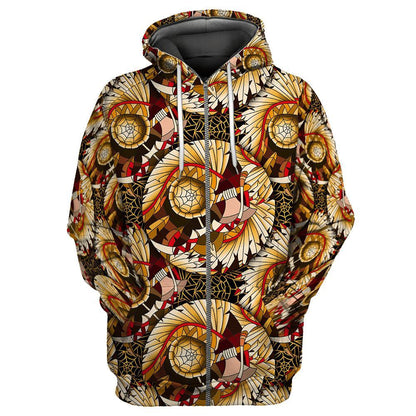 Native American 3D All Over Printed Unisex Shirts