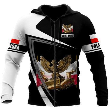 Personalized Polska 3D All Over Printed Unisex Hoodie