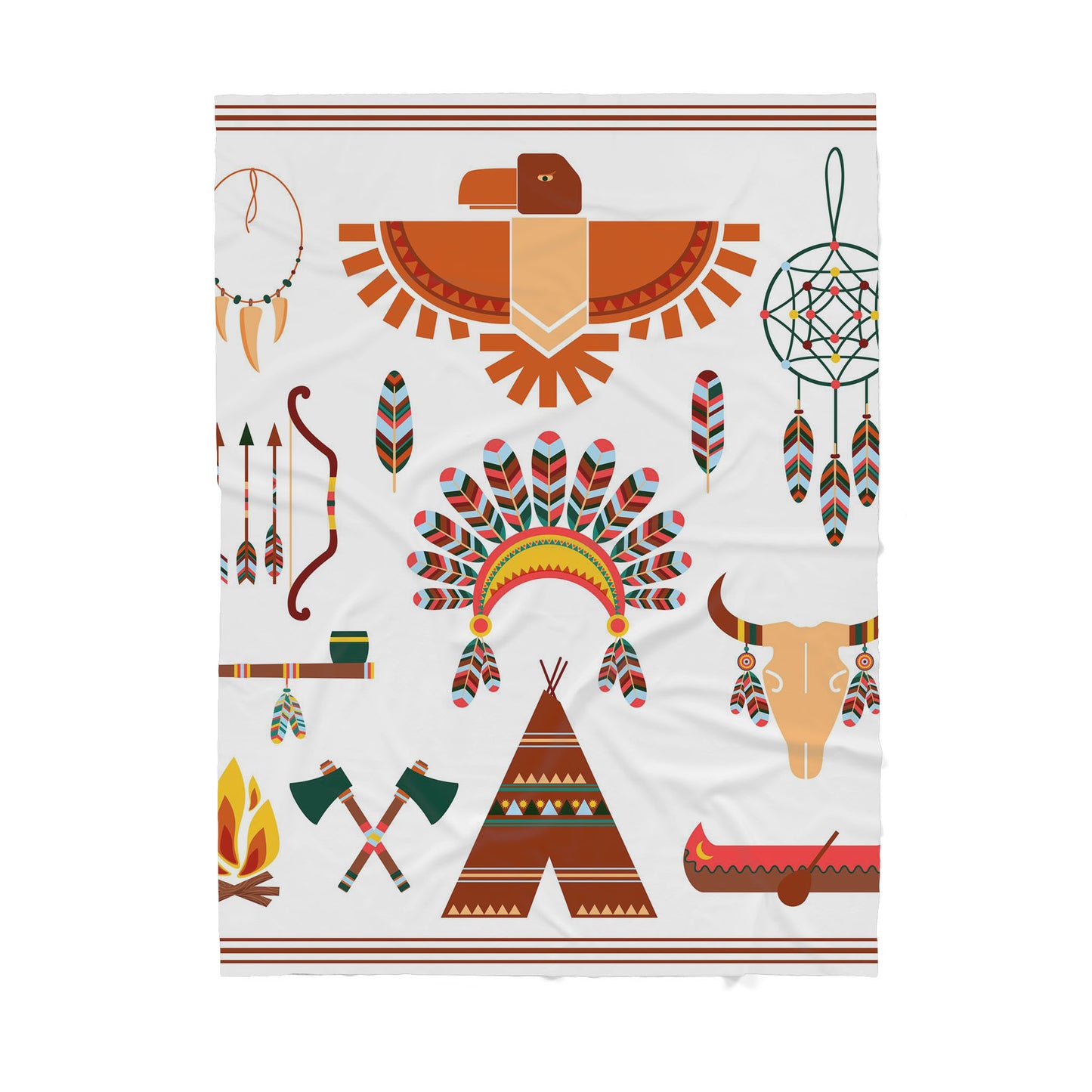 Native American Sherpa Blanket