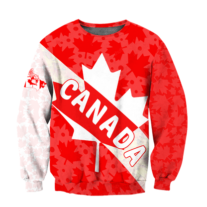 Canada All Over Print Hoodie Maple Leaf