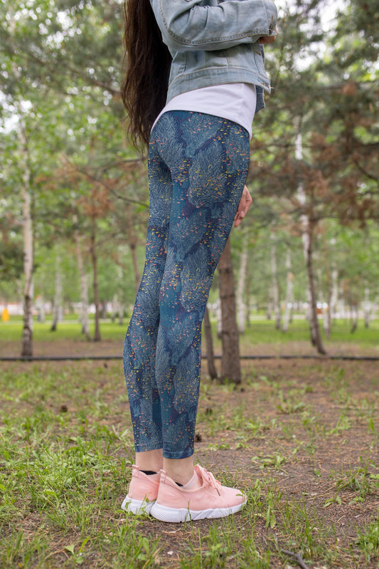 3D All Over Print Tree Coral Legging - Amaze Style™-Apparel