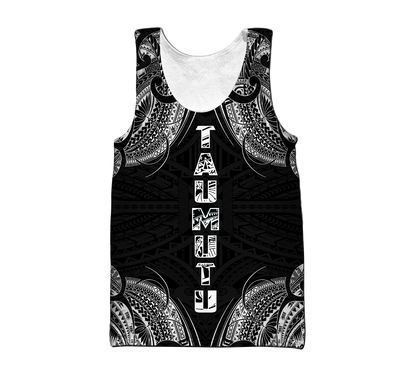 New zealand maori taumutu tattoo 3d all over printed shirt and short for man and women HHT20072002