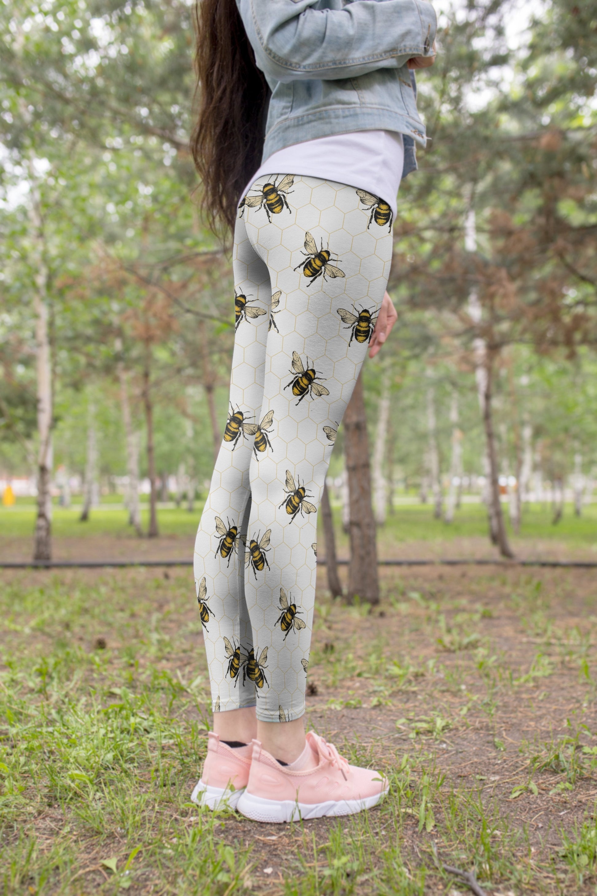 3D All Over Print Many Bee Legging - Amaze Style™-Apparel