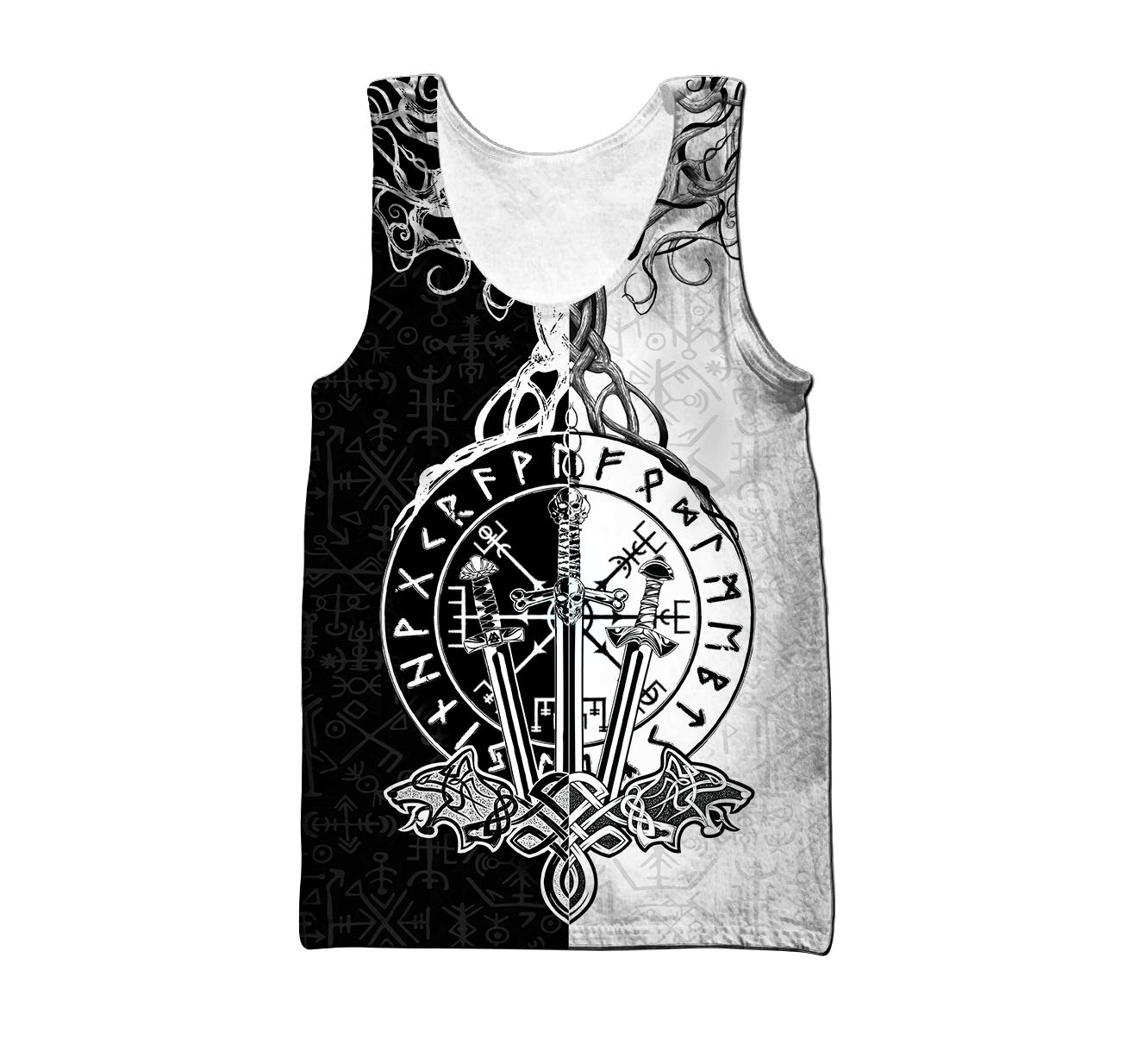 Love Viking Warriors tattoos 3D all over printed for man and women HHT01072002