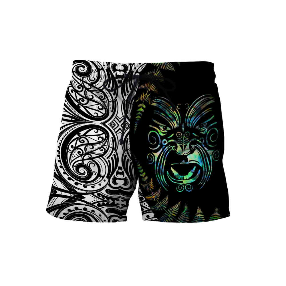 Maori paua shell 3d all over printed shirt and short for man and women HHT21072003