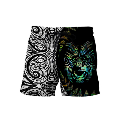 Maori paua shell 3d all over printed shirt and short for man and women HHT21072003