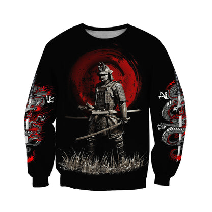 Samurai Tattoo 3D Over Printed Unisex Shirt