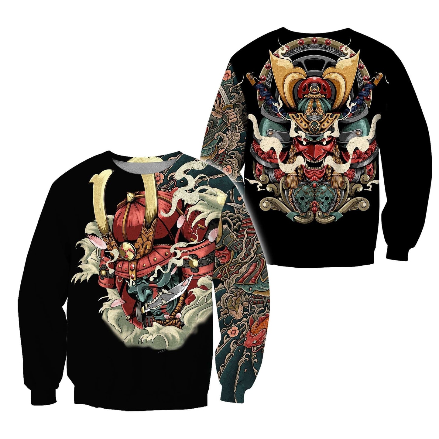 Samurai Tattoo 3D All Over Printed Unisex Shirts