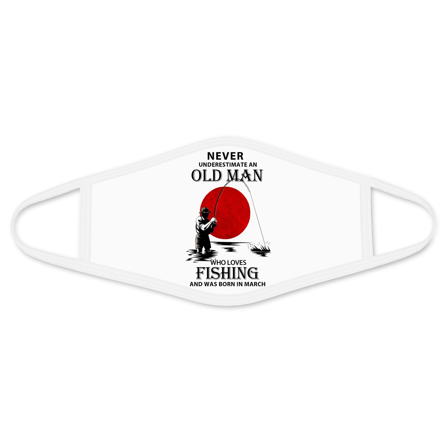 Fishing Face Mask White HC
