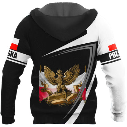 Personalized Polska 3D All Over Printed Unisex Hoodie