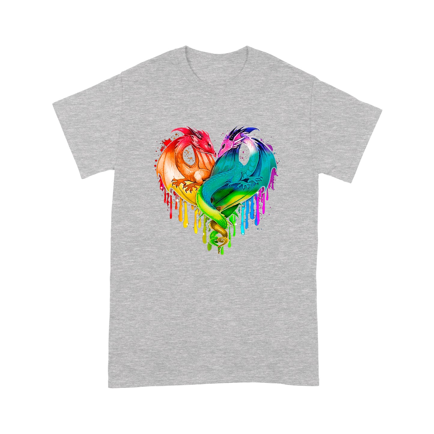 Coloful Dragon Couple T-shirt MEI