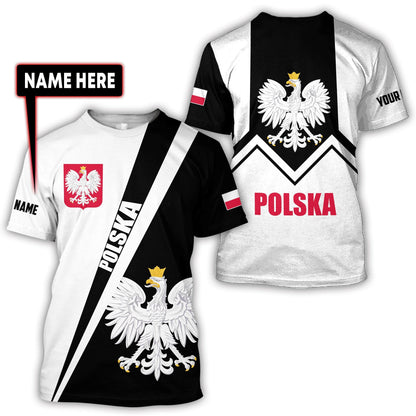 Personalized Polska 3D All Over Printed Unisex Hoodie