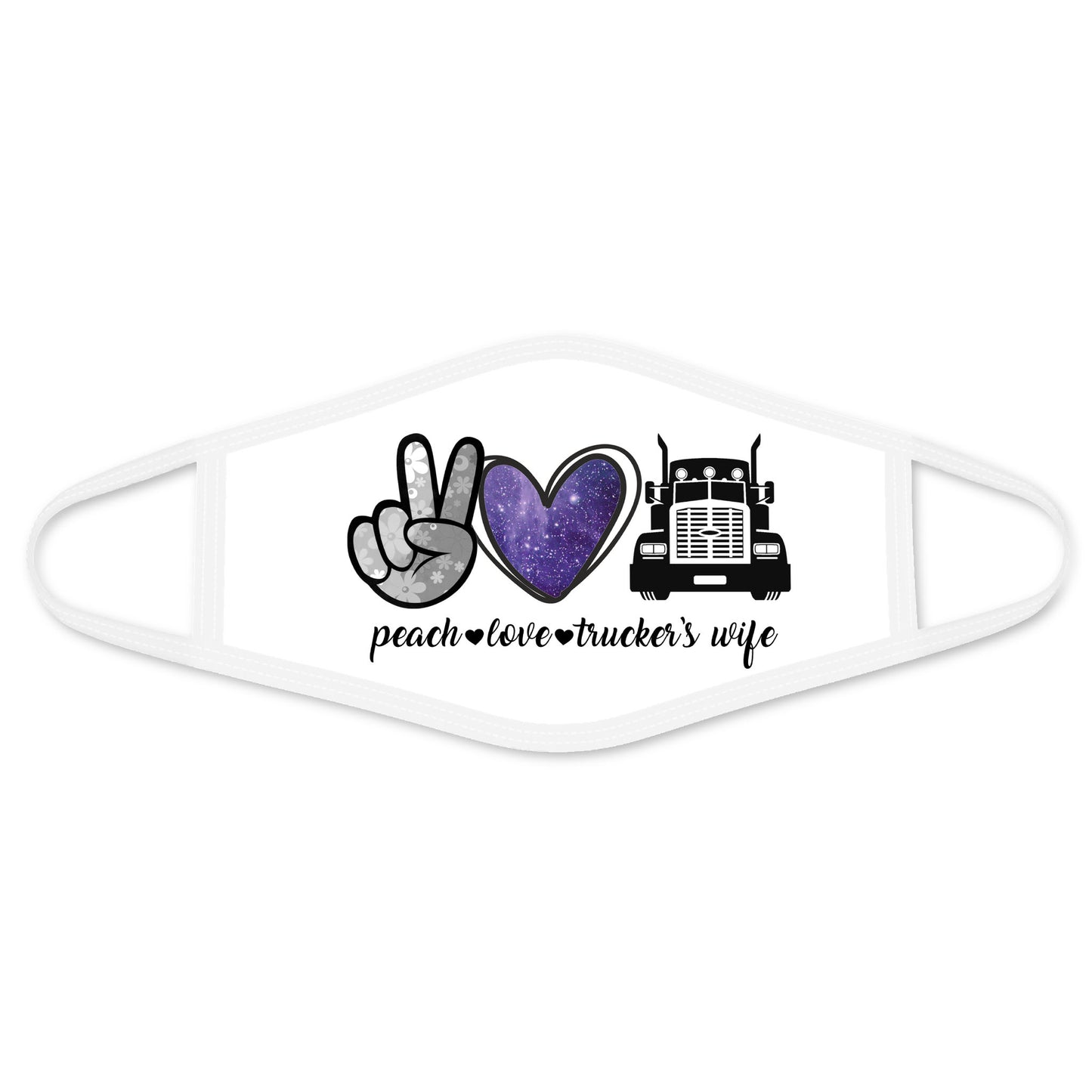 Trucker Wife Face Mask DL