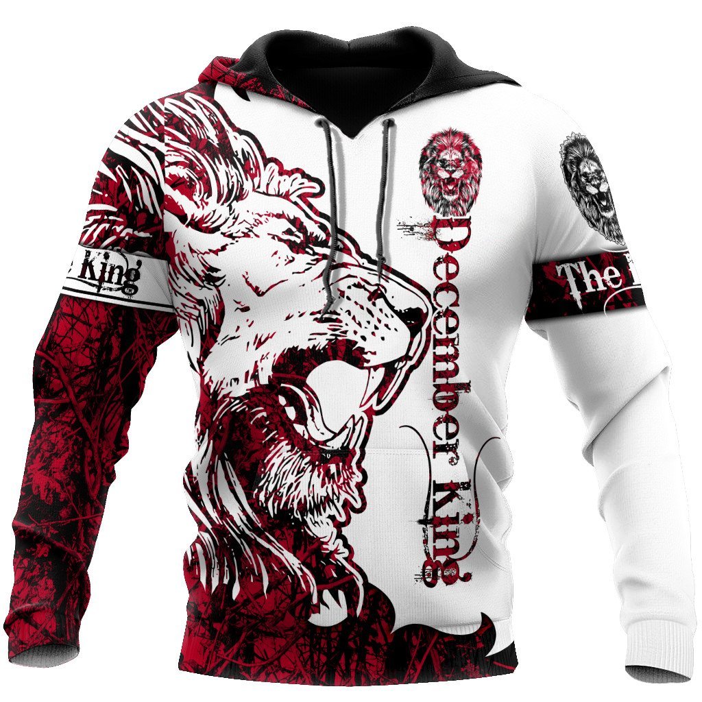 December King Lion 3D All Over Printed Unisex Shirts
