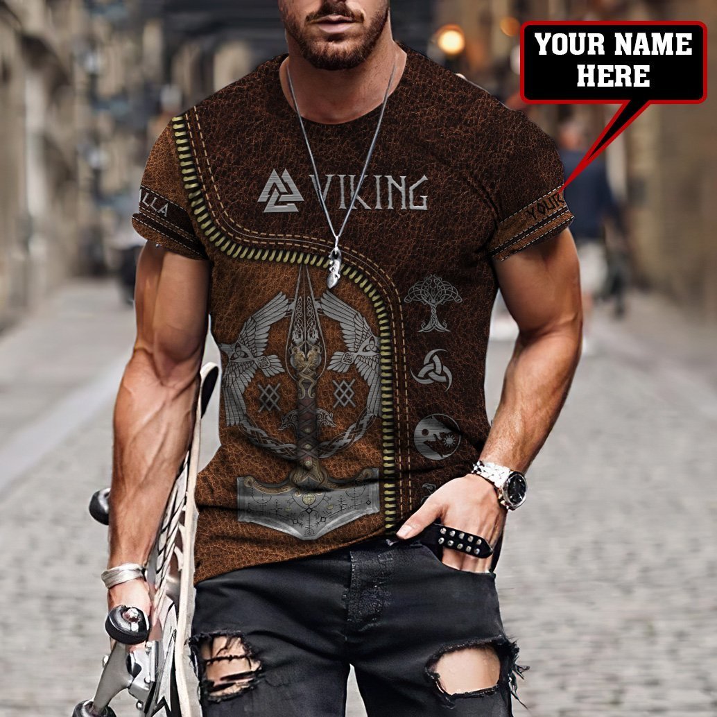 Customize Name Viking 3D All Over Printed Unisex Shirts