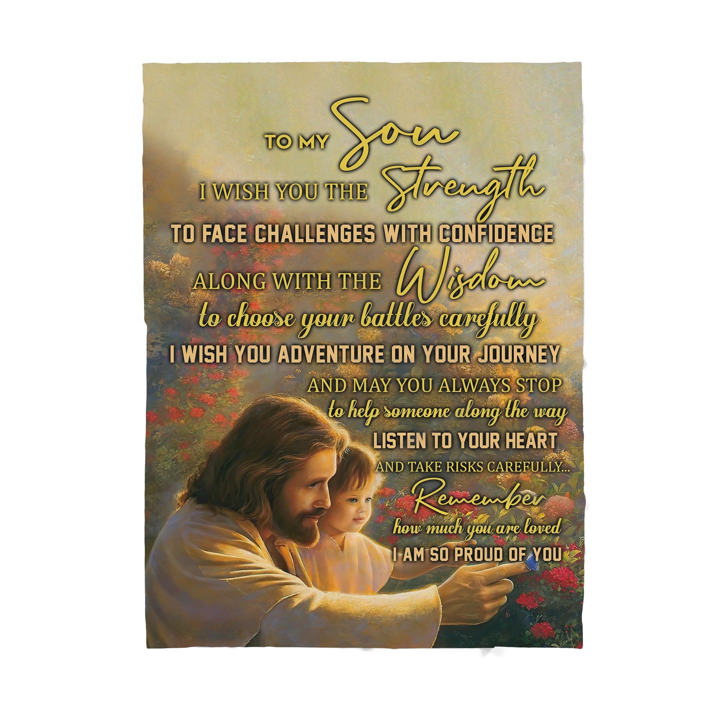 Jesus Sherpa Blanket TT