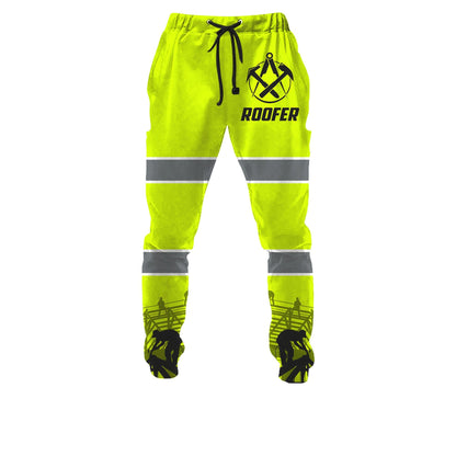 The Roofer Man Green 3D All Over Printed Shirts For Men