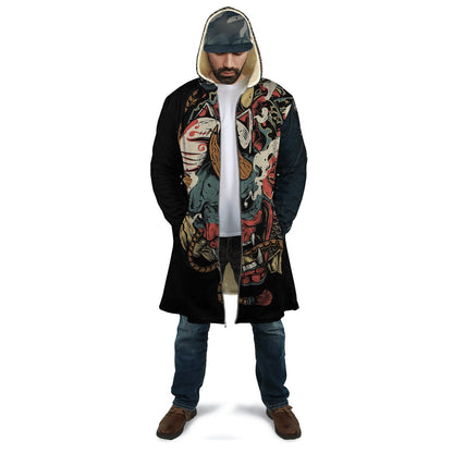 Oni Mask Tattoo 3D Over Printed Shirt for Men and Women