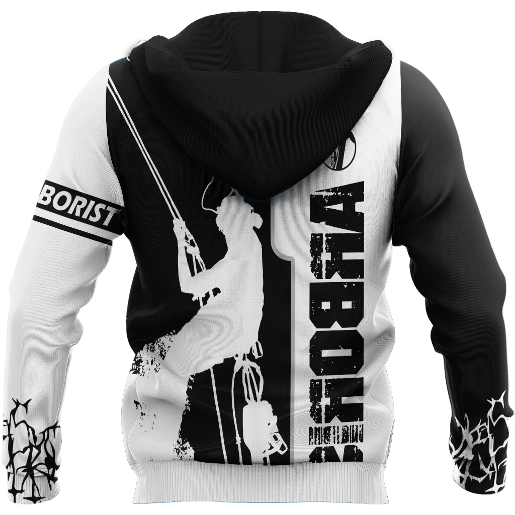 Premium Black And White Arborist All Over Printed Shirts For Men And Women MEI