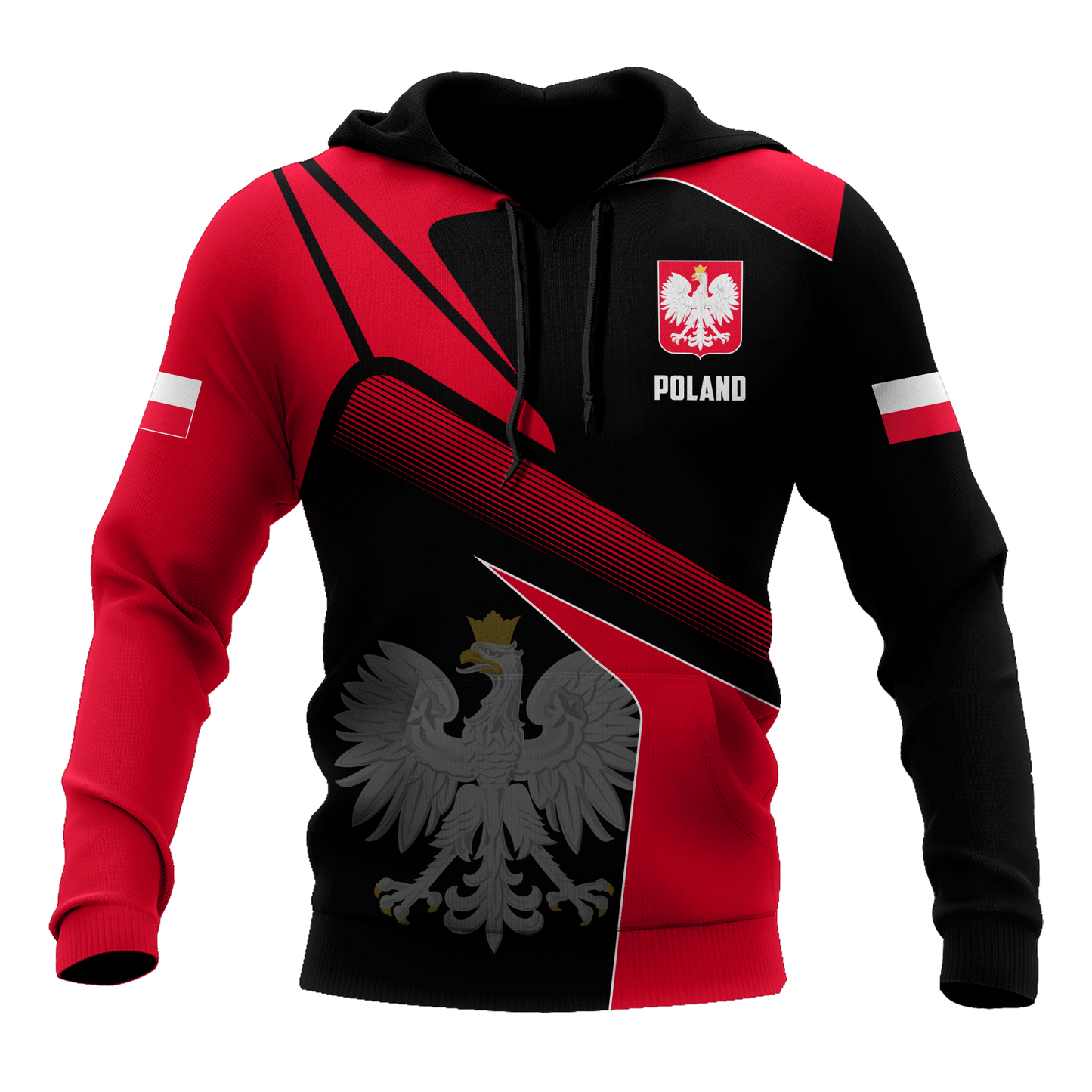 Personalized Polska 3D All Over Printed Unisex Hoodie