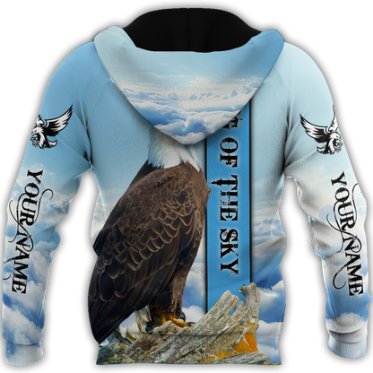 Customize Name Eagle 3D All Over Printed Shirts For Men and Women