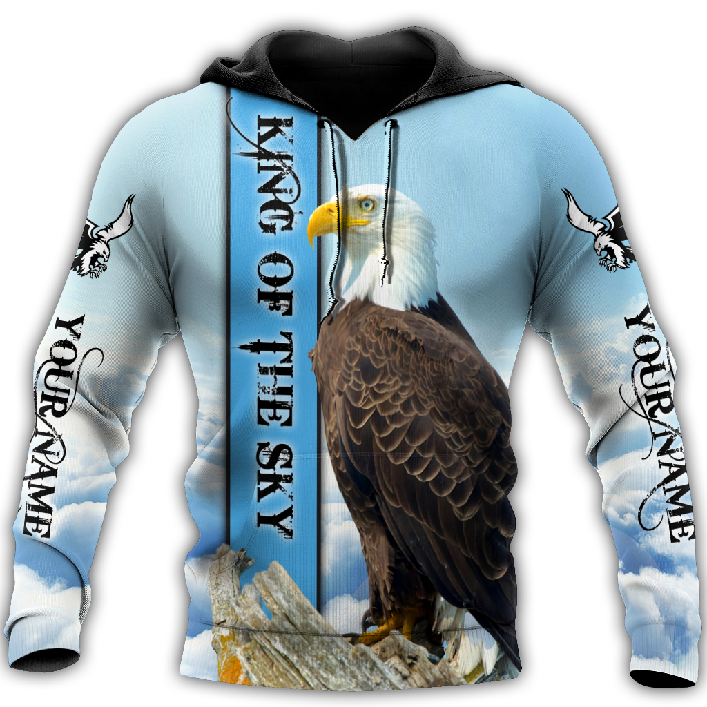 Customize Name Eagle 3D All Over Printed Shirts For Men and Women