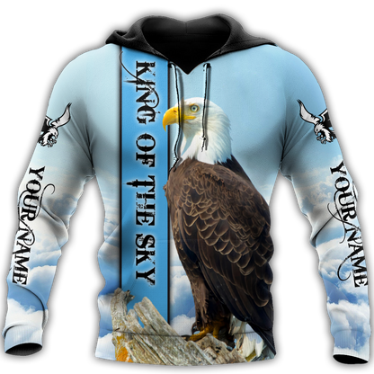 Customize Name Eagle 3D All Over Printed Shirts For Men and Women