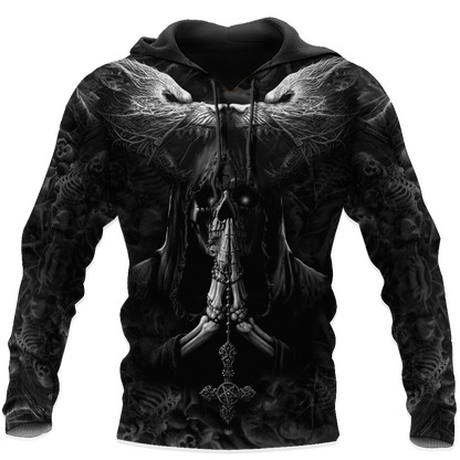 Skull 3D All Over Printed Unisex Shirts Wolf Skull