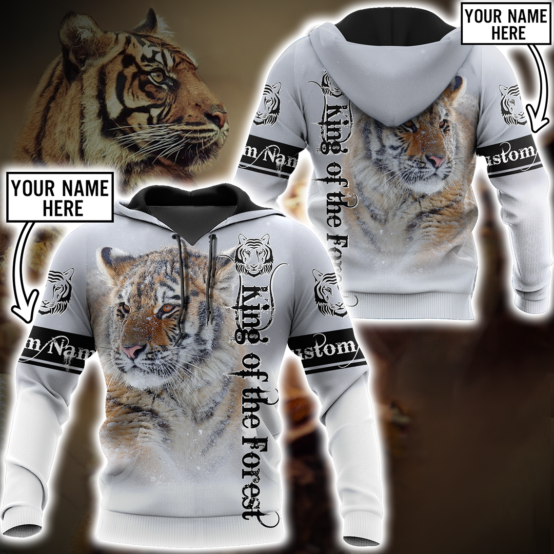 Customize Name Tiger 3D All Over Printed Shirts