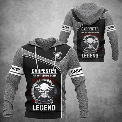 Personalized Name Premium Carpenter 3D All Over Printed Unisex Shirts Becoming Legend