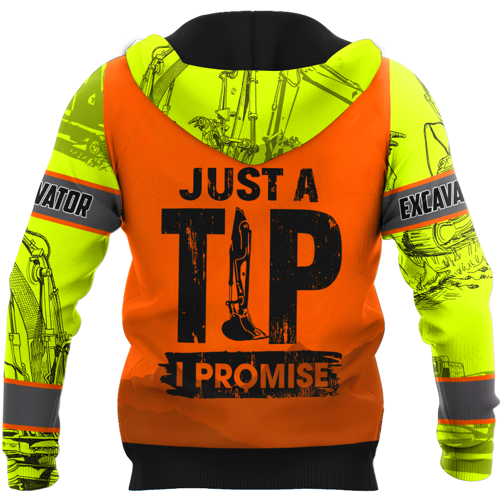 Personalized Excavator 3D All Over Printed Unisex Shirts