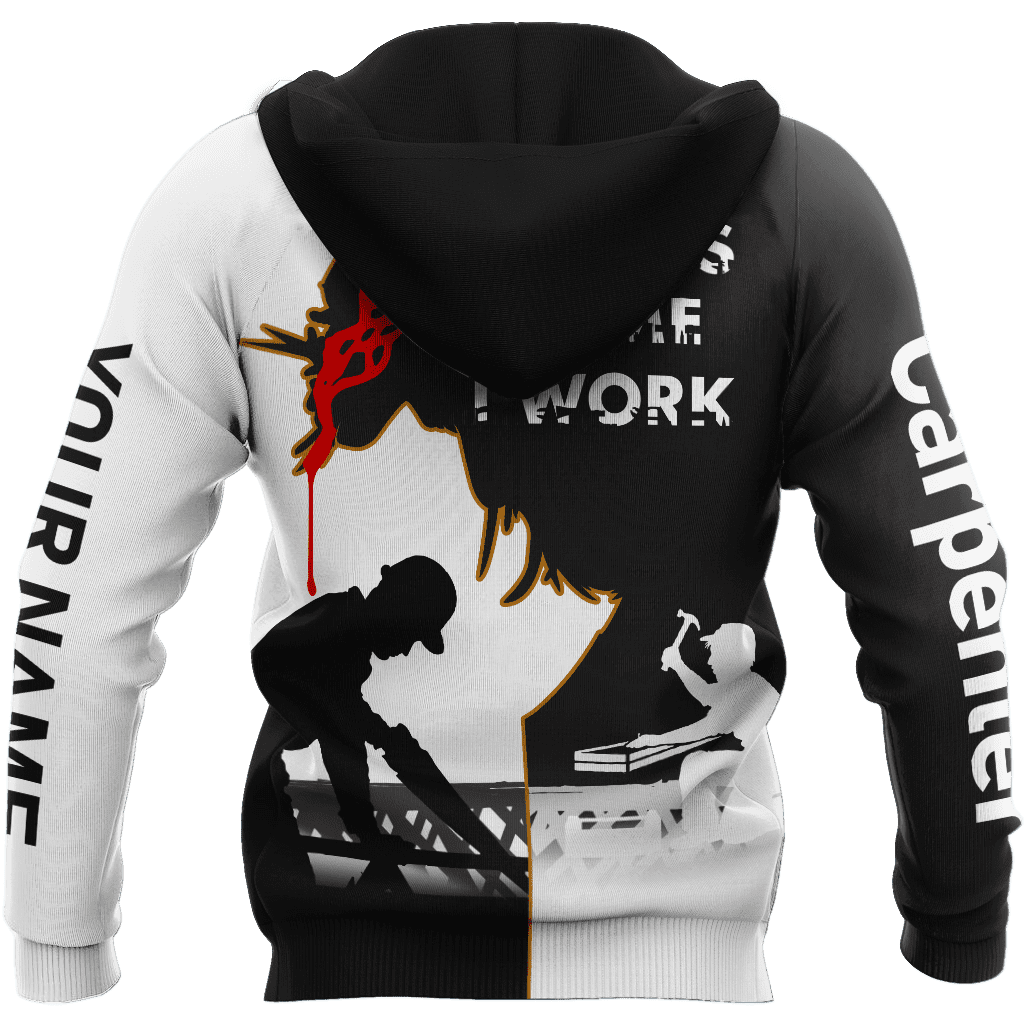 Personalized Name Carpenter 3D All Over Printed Unisex Shirts In Jesus Name I Work