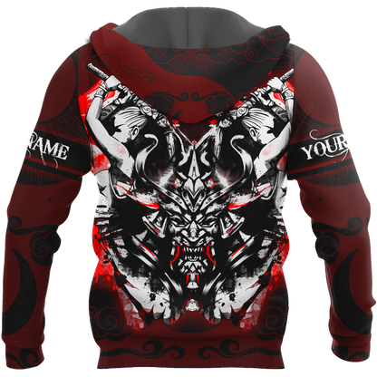 Premium Unisex 3D Printed Yin And Yang Samurai Shirts MEI