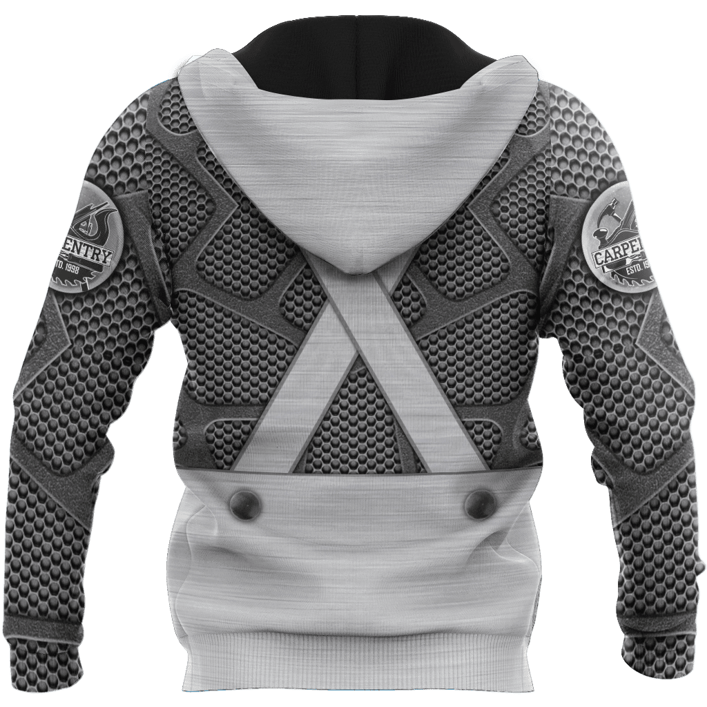 Personalized Name Carpenter 3D All Over Printed Unisex Shirts Metal Pattern Ver 4