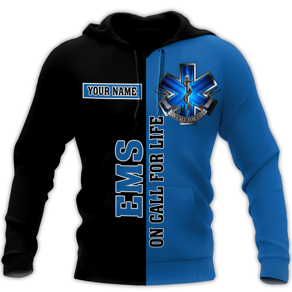 Premium EMS Personalized Name 3D All Over Printed Unisex Shirts