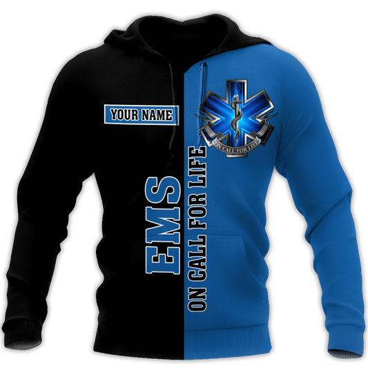 Premium EMS Personalized Name 3D All Over Printed Unisex Shirts