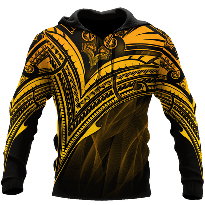 Polynesian Golden Tattoo Unisex Shirts ML