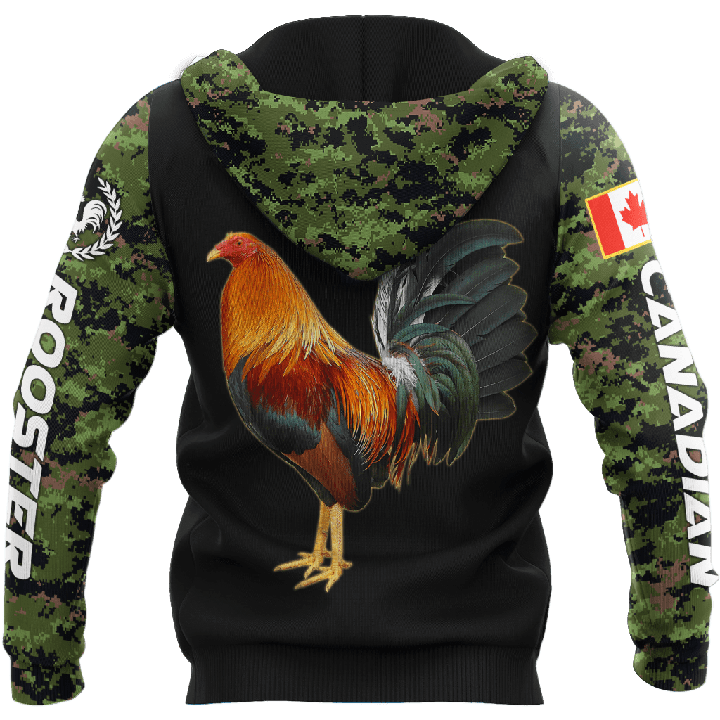 Personalized Canadian Rooster 3D Printed Unisex Shirt