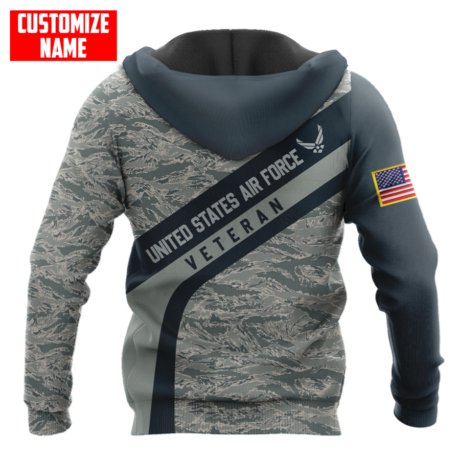 Premium Unique U.S Air Force Veteran Polo All Over Printed Personalized Shirt