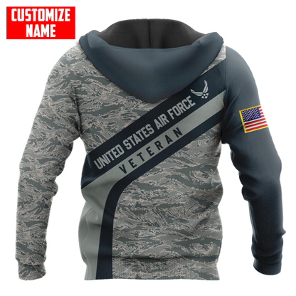 Premium Unique U.S Air Force Veteran Polo All Over Printed Personalized Shirt