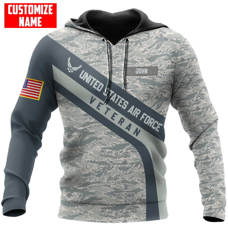 Premium Unique U.S Air Force Veteran Polo All Over Printed Personalized Shirt