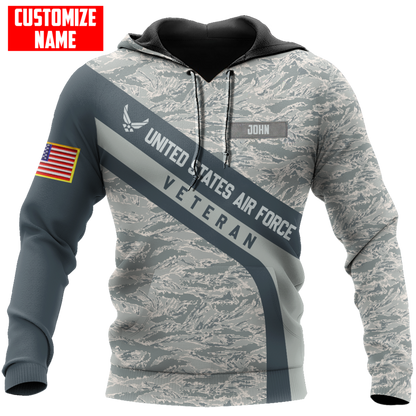 Premium Unique U.S Air Force Veteran Polo All Over Printed Personalized Shirt