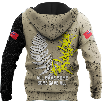 Tmarc Tee Anzac day in my heart Australia and Kiwi 3D print shirt