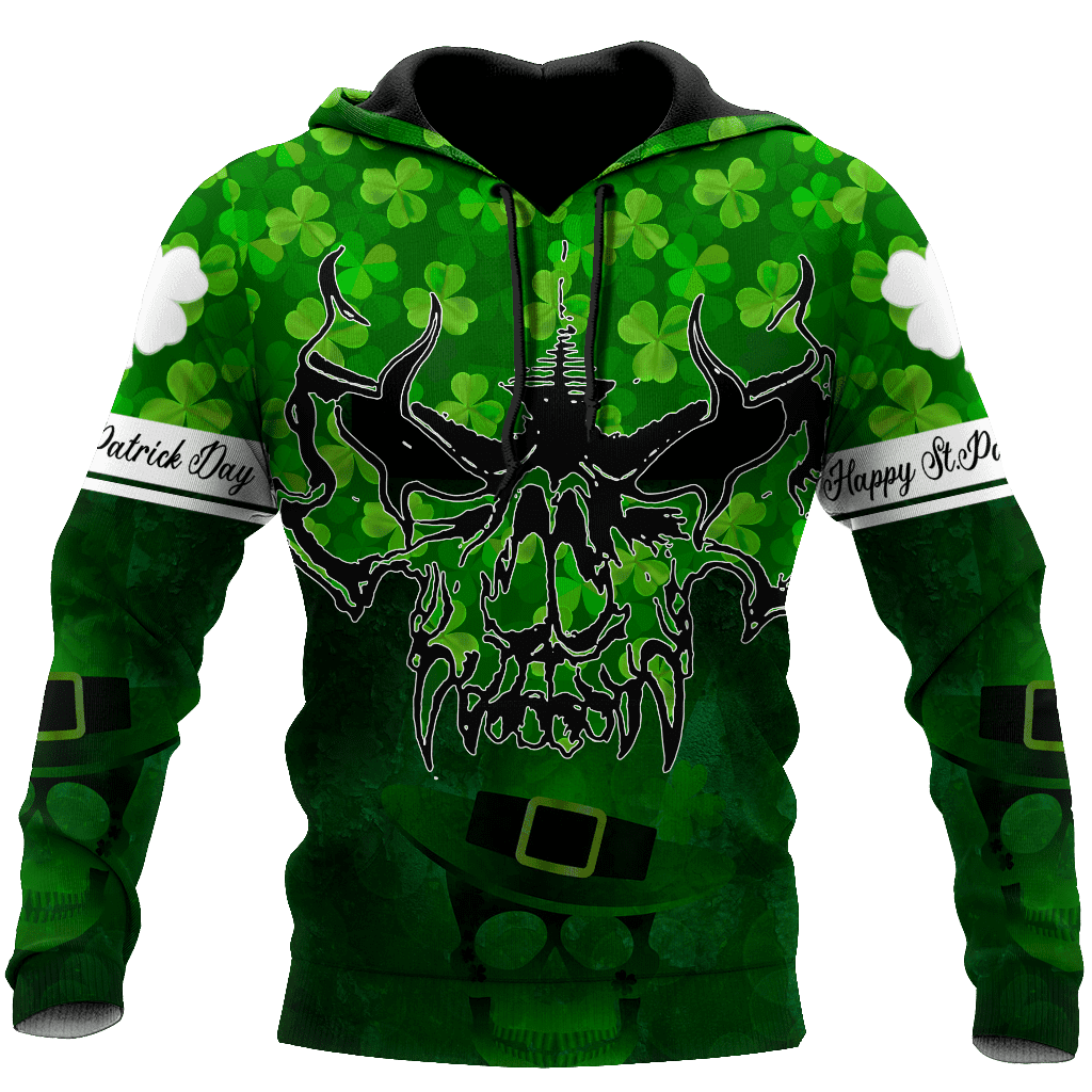 Premium Irish Day Skull 3D All Over Printed Unisex